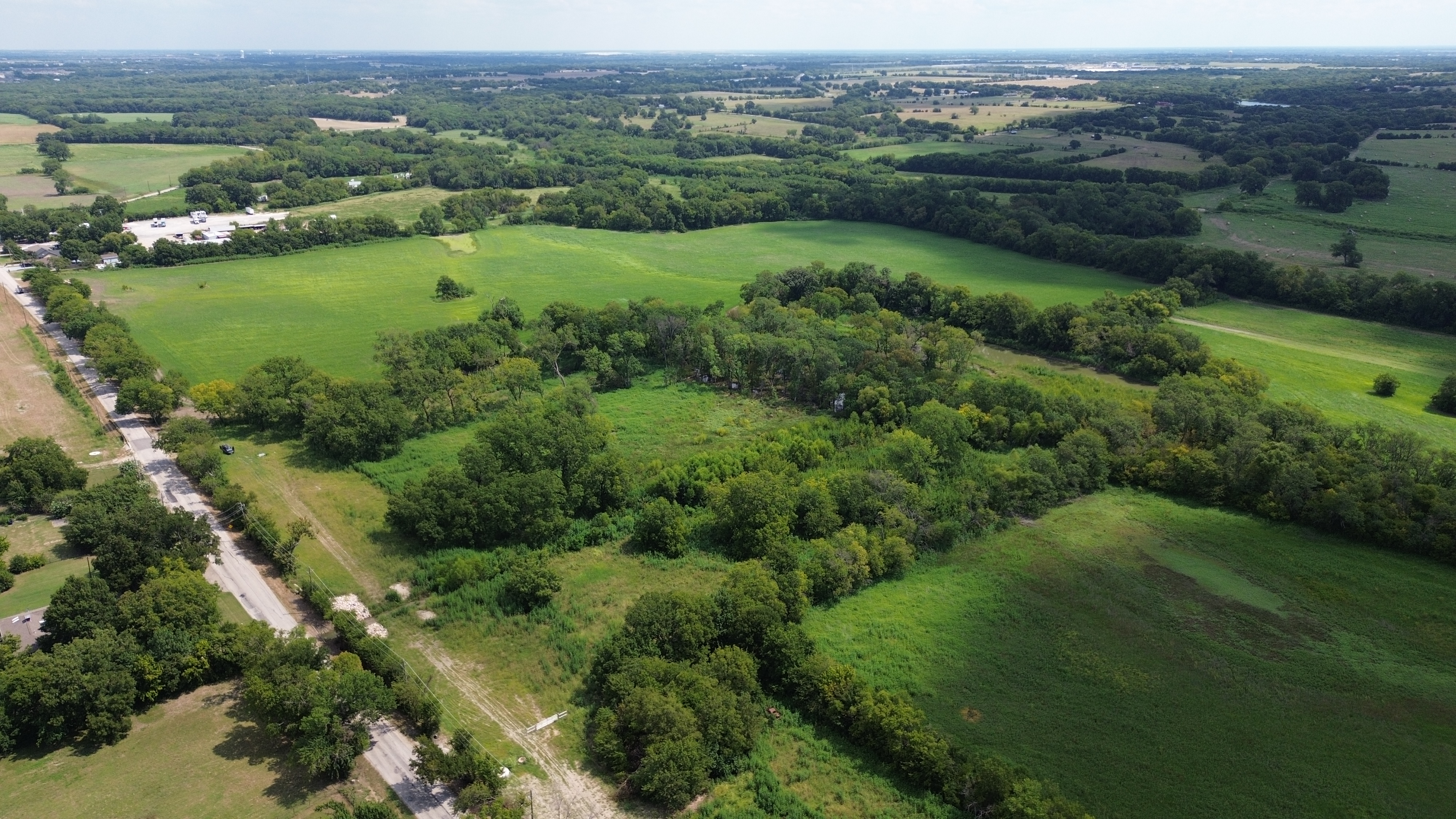 Oxbow pond from above